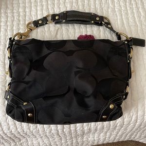 Fun details on the coach handbag